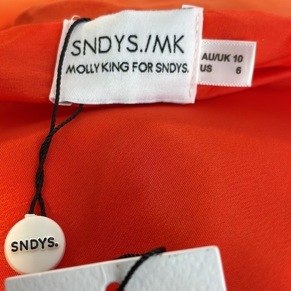 Sndys NOBU Strapless Ruched Mini Dress. Size S/M - Picture 3 of 10